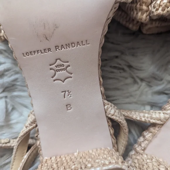 EUC Loeffler Randall Carmen Natural Bow Sandal - Picture 16 of 16